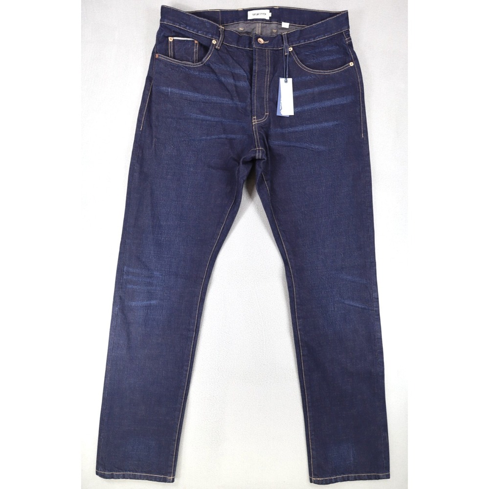 New Taylor Stitch The Democratic Jean in Blue Wallace Wash Selvedge Size 36 NWT‎